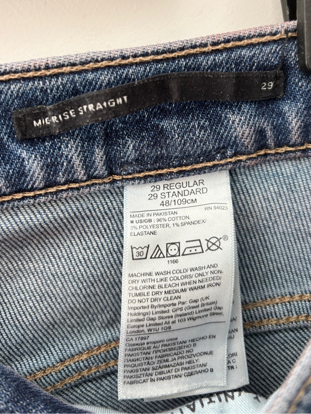 Banana Republic Mid-rise Straight Leg Jeans Womens 29 Medium Wash Raw Hem - Picture 8 of 12